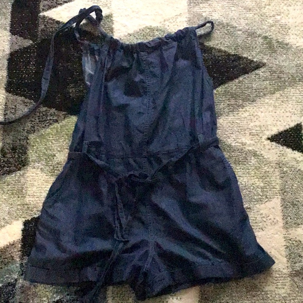 Denim romper